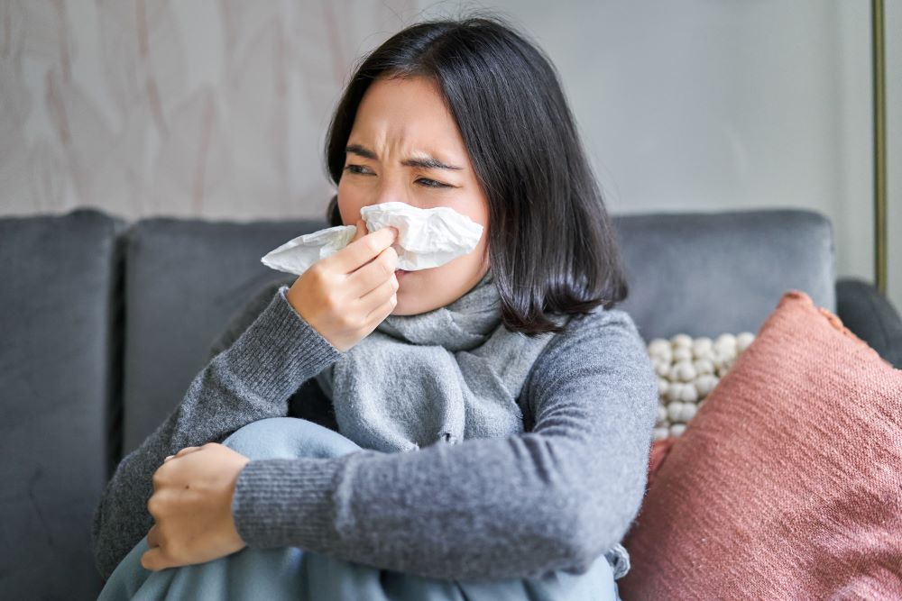 Ibu Lelah Terkena Flu