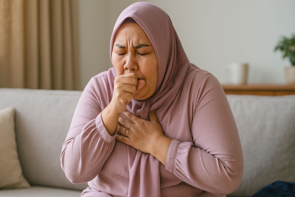 Ibu Sevi Batuk di Ruang Keluarga
