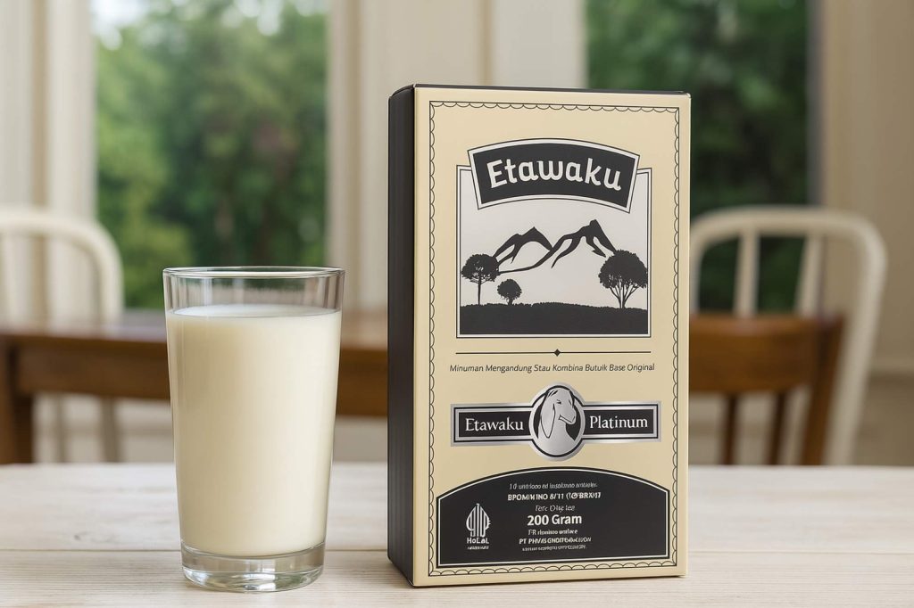 (Susu Etawaku Platinum di meja makan, sumber : AI Etawaku Platinum)