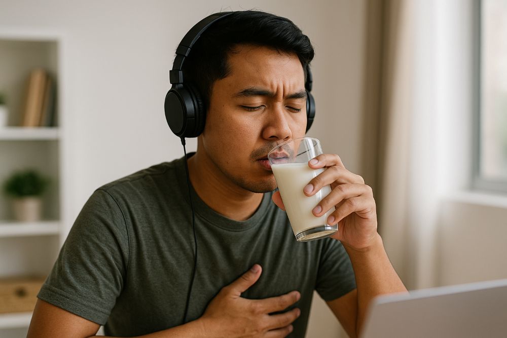 Pria Minum Susu