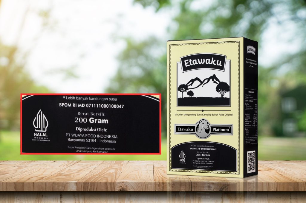 (Logo BPOM dan Halal Indonesia produk Etawaku Platinum, Sumber: Tim Etawaku Platinum)