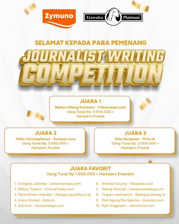 (Pengumuman Pemenang JWC Etawaku Platinum 2026, Sumber: Tim Etawaku Platinum)